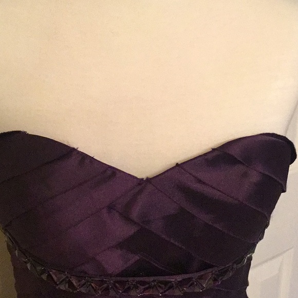 Bebe Purple Strapless Mini Dress - Picture 7 of 8